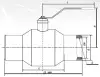 10лс9пм ball valve, DN65, PN16 