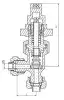 14нж27п angle valve, DN6, PN25 