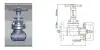 31с45нж wedge gate valve with rising stem, DN40, PN16 