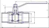 ball valve, DN20, PN40 