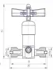 globe valve, DN5, PN250 