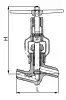 1032-20-О needle control valve, DN20, PN373 