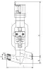 globe valve, DN32, PN25 