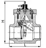 swing check valve, DN300, PN180 