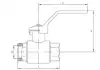 ball valve, DN15, PN16 