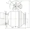 ball valve, DN500, PN40 
