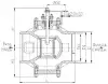lever-operated control valve gland, DN300, PN100 