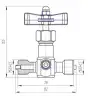 globe valve, DN5, PN160 