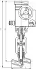 10с-3-3Э needle control valve, DN50, PN63 