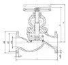 15с18п globe valve, DN40, PN25 