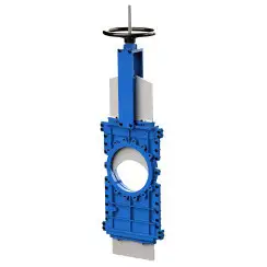 Knife gate valve with through knife with stainless-steel body and PTFE seat, DN200, PN10. PA510 series 