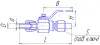 split-body ball valve, DN10, PN160 