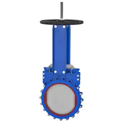 Bidirectional knife gate valve with polyurethane seat with steel body, DN300, PN10. PA560 series 