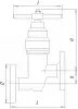 14с17п30-1 bellows globe valve, DN15, PN10 