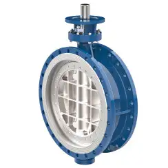 Flanged type butterfly valve with tripple eccentricity with steel body and carbon steel disk and ss304+graphite seat, DN500, PN16. PA900 series 