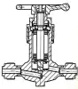 15нж84п bellows globe valve, DN6, PN40 