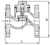 16ч3бр lift check valve, DN25, PN16 