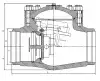 swing check valve, DN250, PN63 