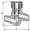 843-65-Оа-04 lift check valve, DN65, PN98 