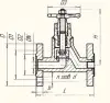 15нж65п globe valve, DN80, PN16 