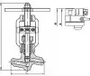 1с-11-3Э globe valve, DN20, PN100 