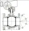 11ч937п flanged ball valve, DN100, PN16 