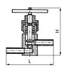 needle control valve, DN50, PN63 
