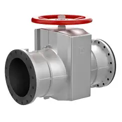 Standart pinch valve with steel body and natural rubber seat, DN350, PN10. PA810 series 