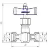 globe valve, DN5, PN25 