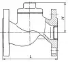 16ч3бр lift check valve, DN25, PN16 