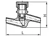 3с-6-3 check valve, DN32, PN100 